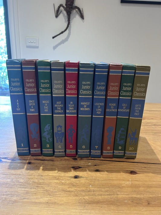 Collier’s Junior Classics 1962 Full Set Volumes 1–10 Illustrated Stories HC Book