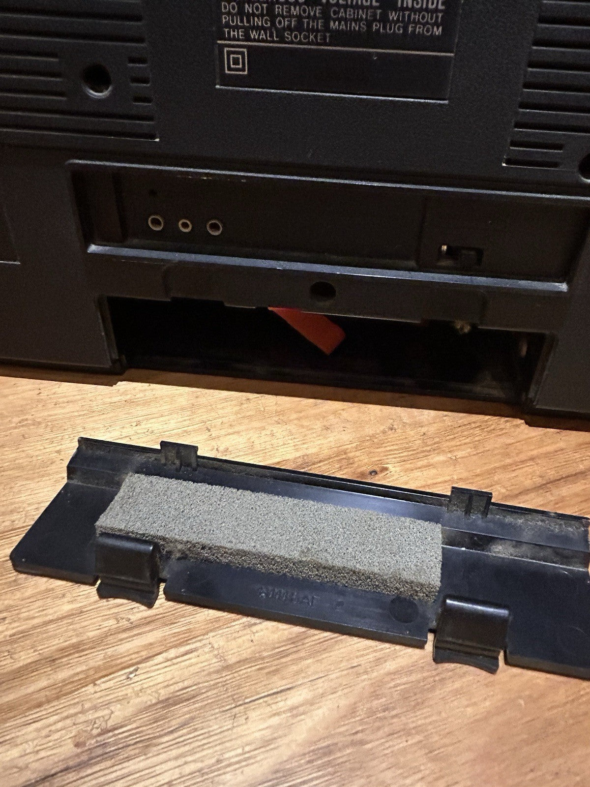 Vintage Sharp GF-6060 Boombox Radio And  Manual - Works, Tape Deck Needs Belts