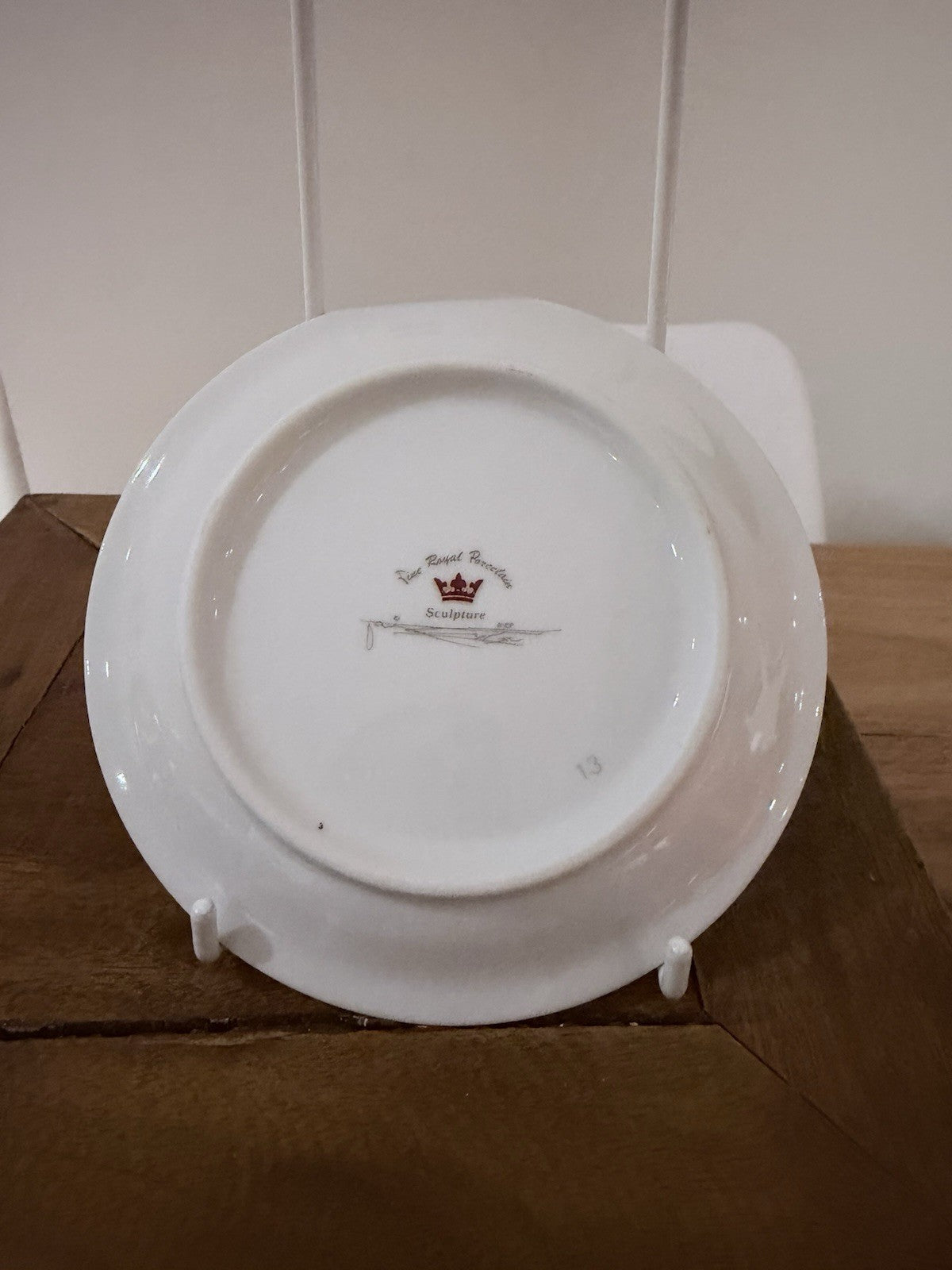 Fine Royal Porcelain Egyptian Plate Sculpture 13cm Vintage