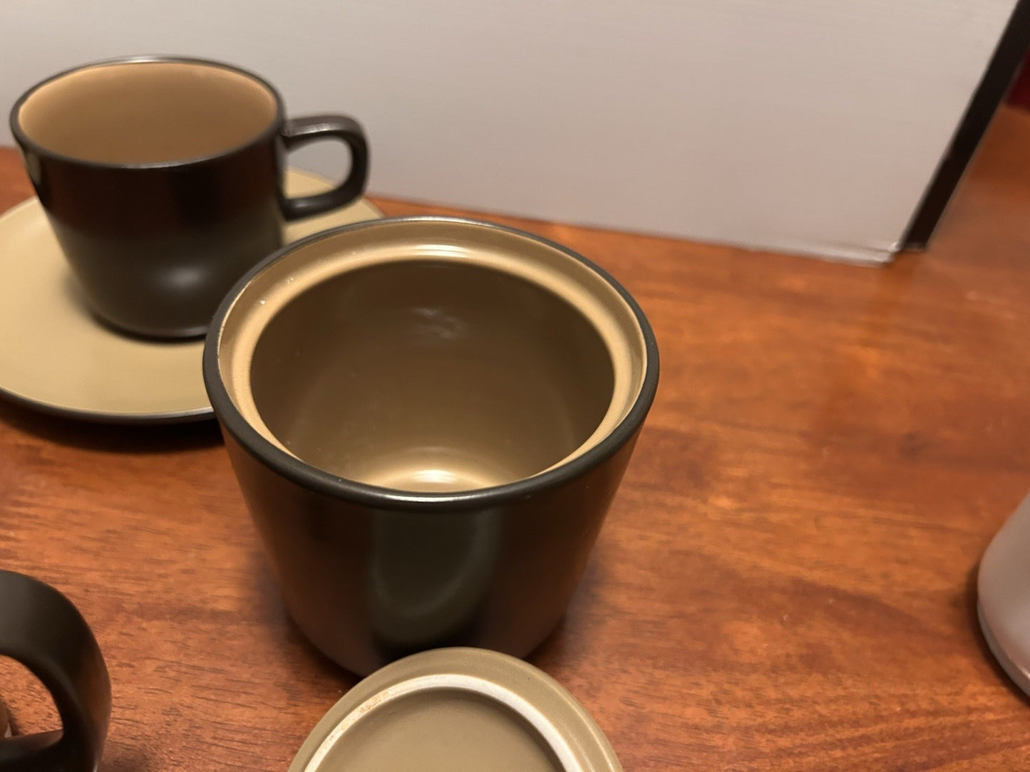 Mikasa Terra Stone Bronze Green J4001 Japan Coffee Set 5 Cups