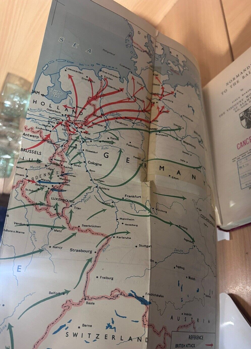 Normandy To The Baltic FIELD MARSHALL MONTGOMERY Vintage 1953 HC Ed. RARE W/ DJ