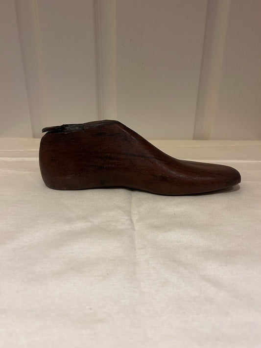 Vintage Wooden Shoe Last Cobblers Form Industrial Decor Marked 6 or 9