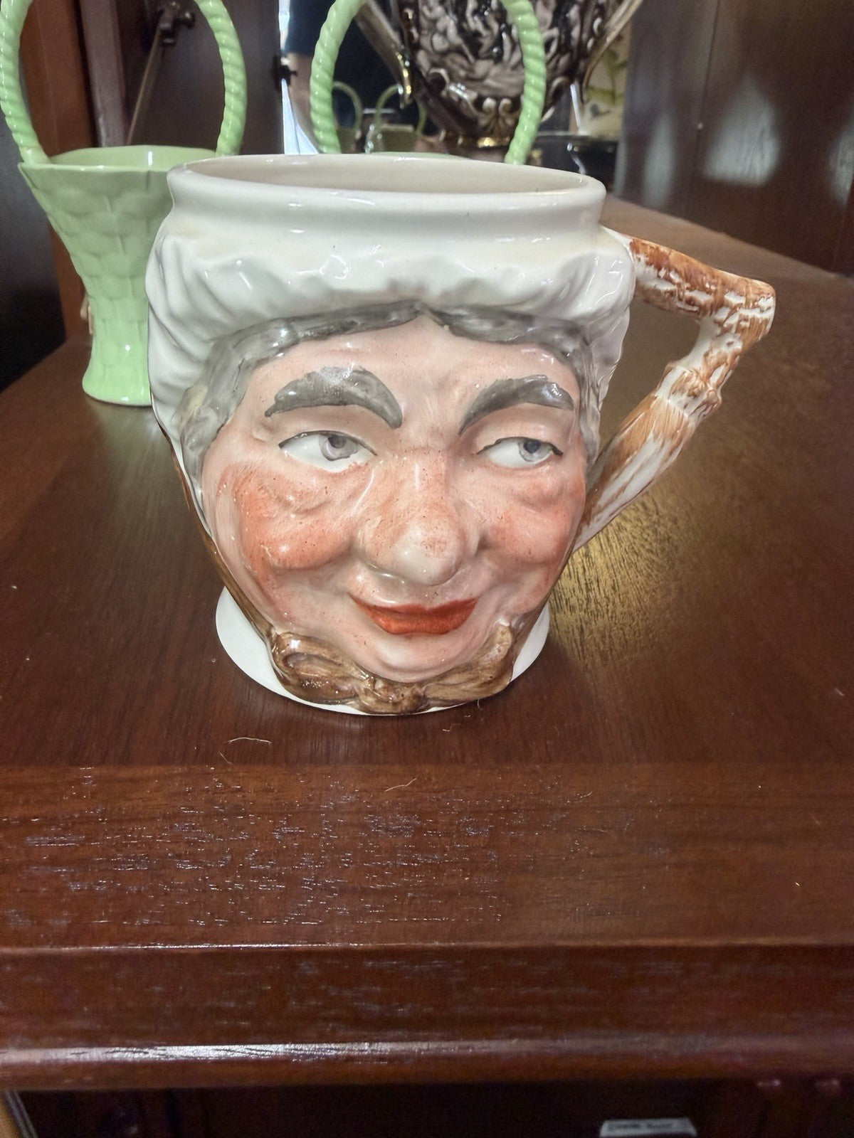 Vintage Lancaster Sandland Sairey Gamp Character Jug Dickens England c1950s