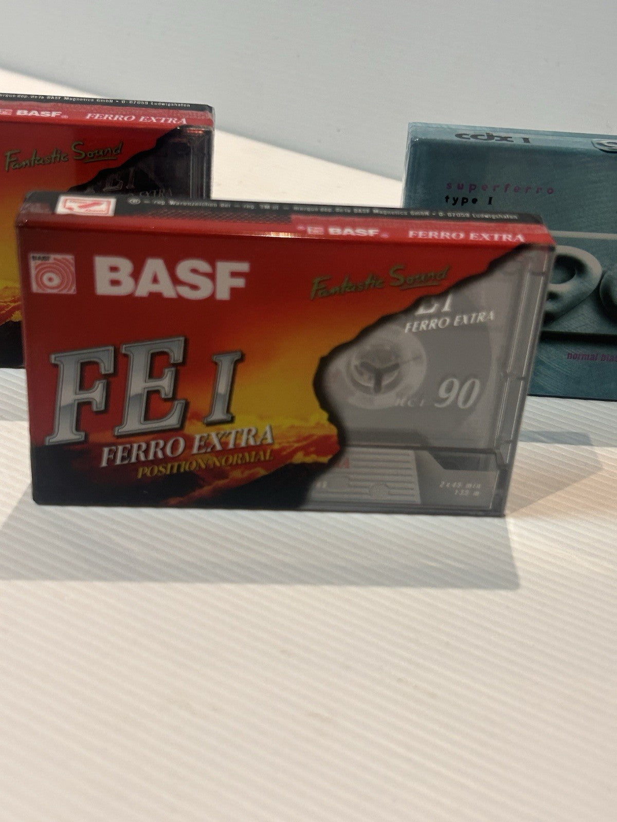 Lot Of 3 Vintage Blank Cassette Tapes BASF FE I Ferro Extra & TEAC CDX I 90 Min
