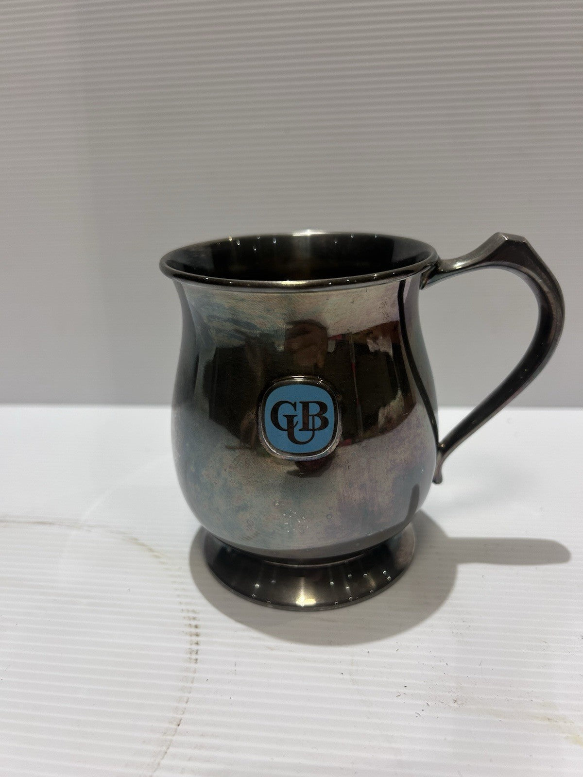 Vintage CUB Carlton United Breweries Metal Beer Tankard Mug Barware