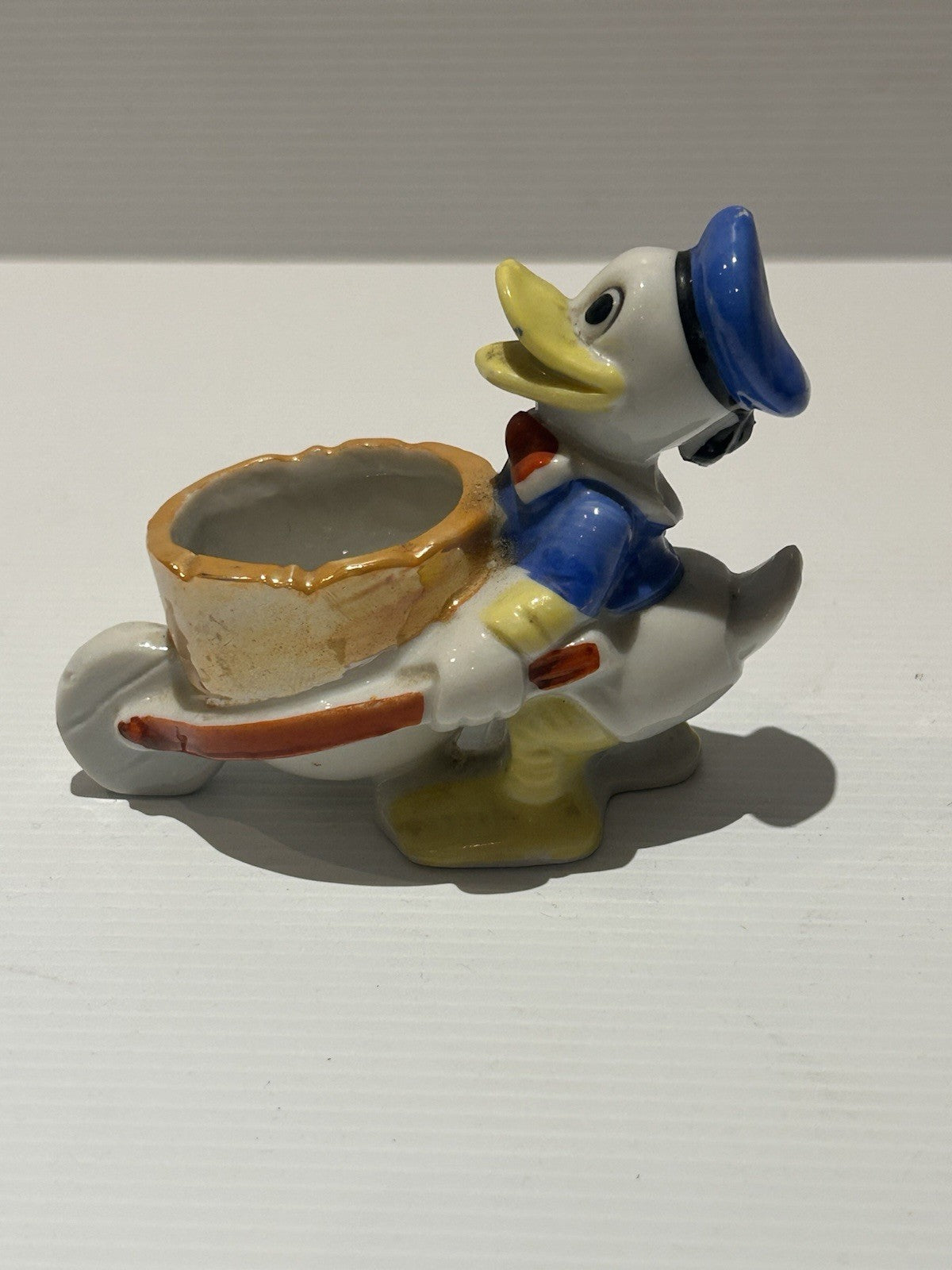 Vintage Donald Duck Egg Cup 7.5cm Walt Disney Productions Japan c1950s RARE