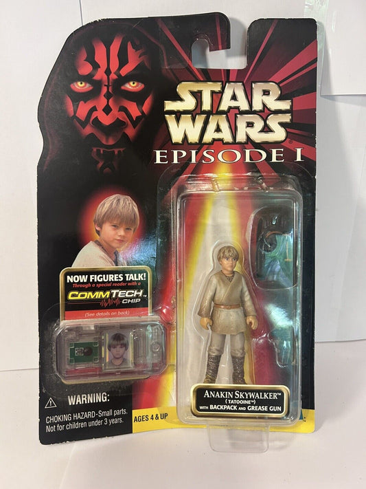 Star Wars Anakin Skywalker (Naboo) + Comlink Unit. Episode 1. NIB. VINTAGE item