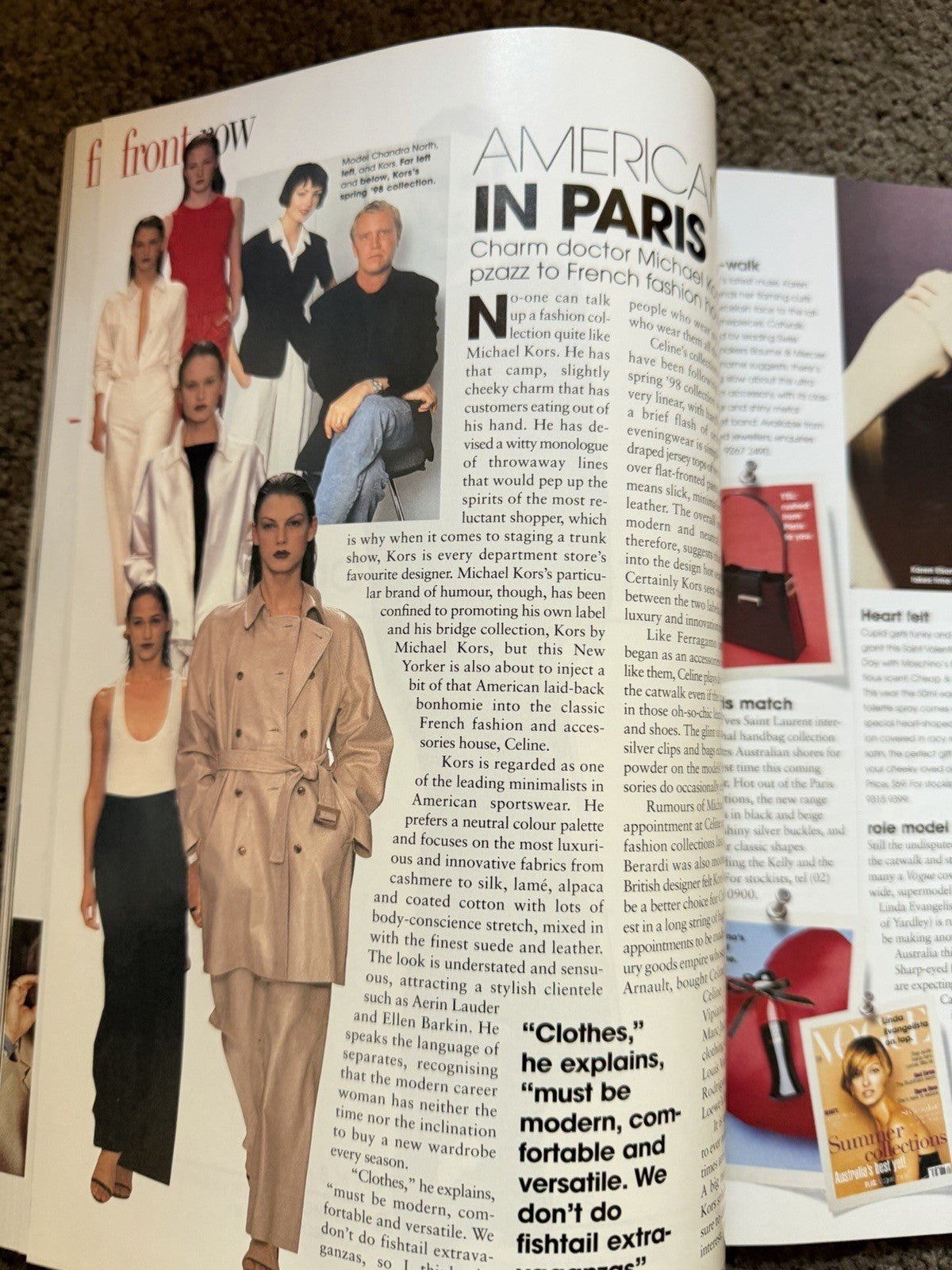 Vintage  February 1998 VOGUE Australia Magazine
