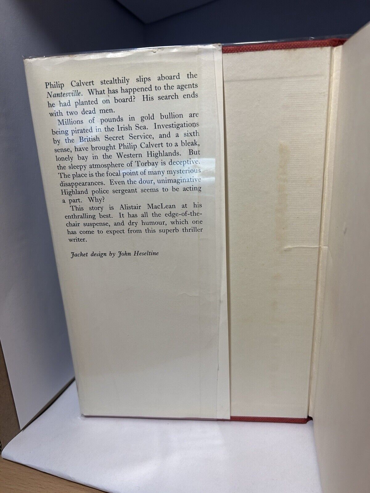 ALISTAIR MACLEAN When Eight Bells Toll (Hardcover UK 1966) First Edition