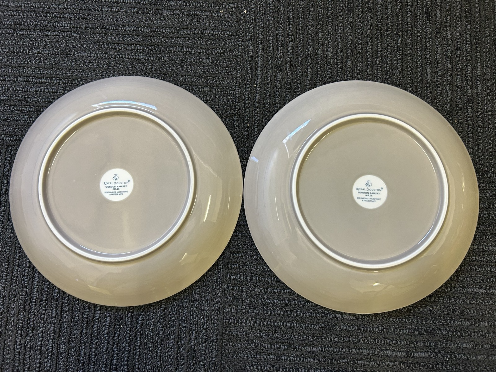 Royal Doulton Gordon Ramsay Maze 6pc Dinner Set Bowls Plates Grey Stoneware