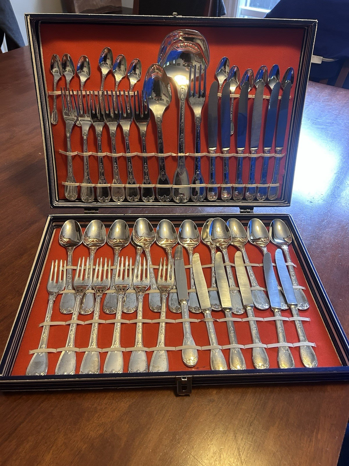 Vintage Italian Silverplate 800 Style Cutlery Set – Complete in Box (Super Knox)