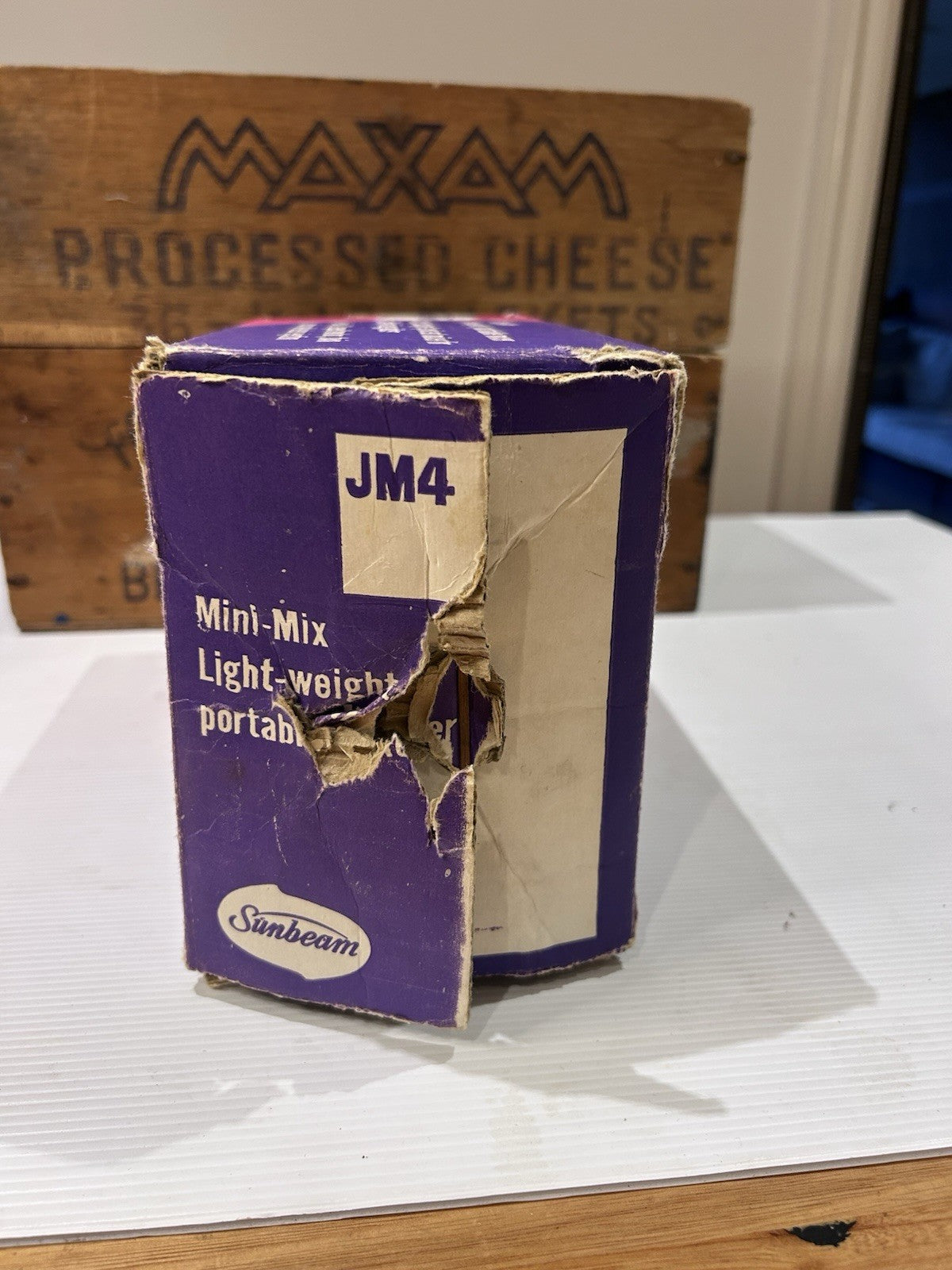 Vintage Sunbeam Mini-Mix Hand Mixer Model AM4 w/ Box – Made in Australia WORKS