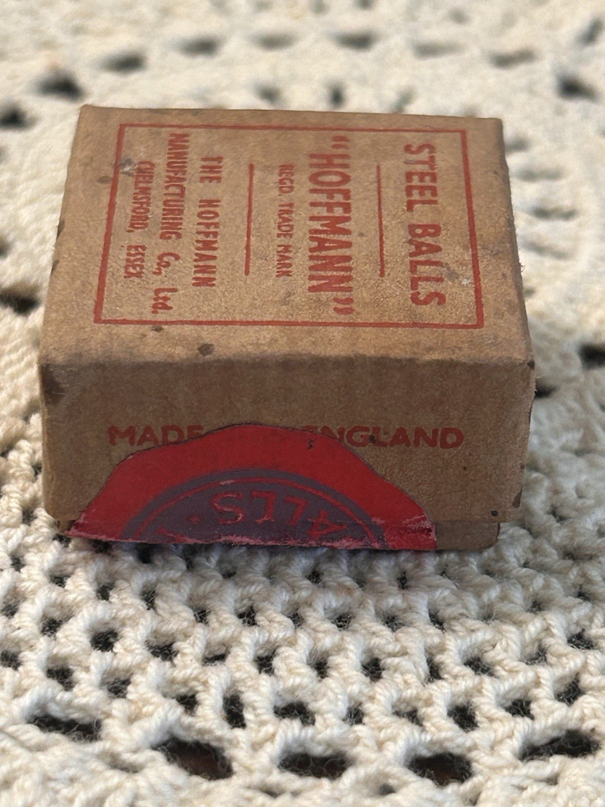 1950s Hoffmann Steel Balls NOS Box – 100 x 3/16” Made in England Essex