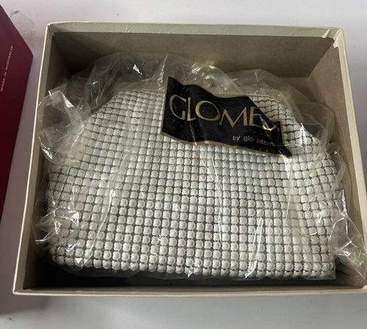 Vintage 1970s Glomesh Bone Mesh Bag -  With Original Box