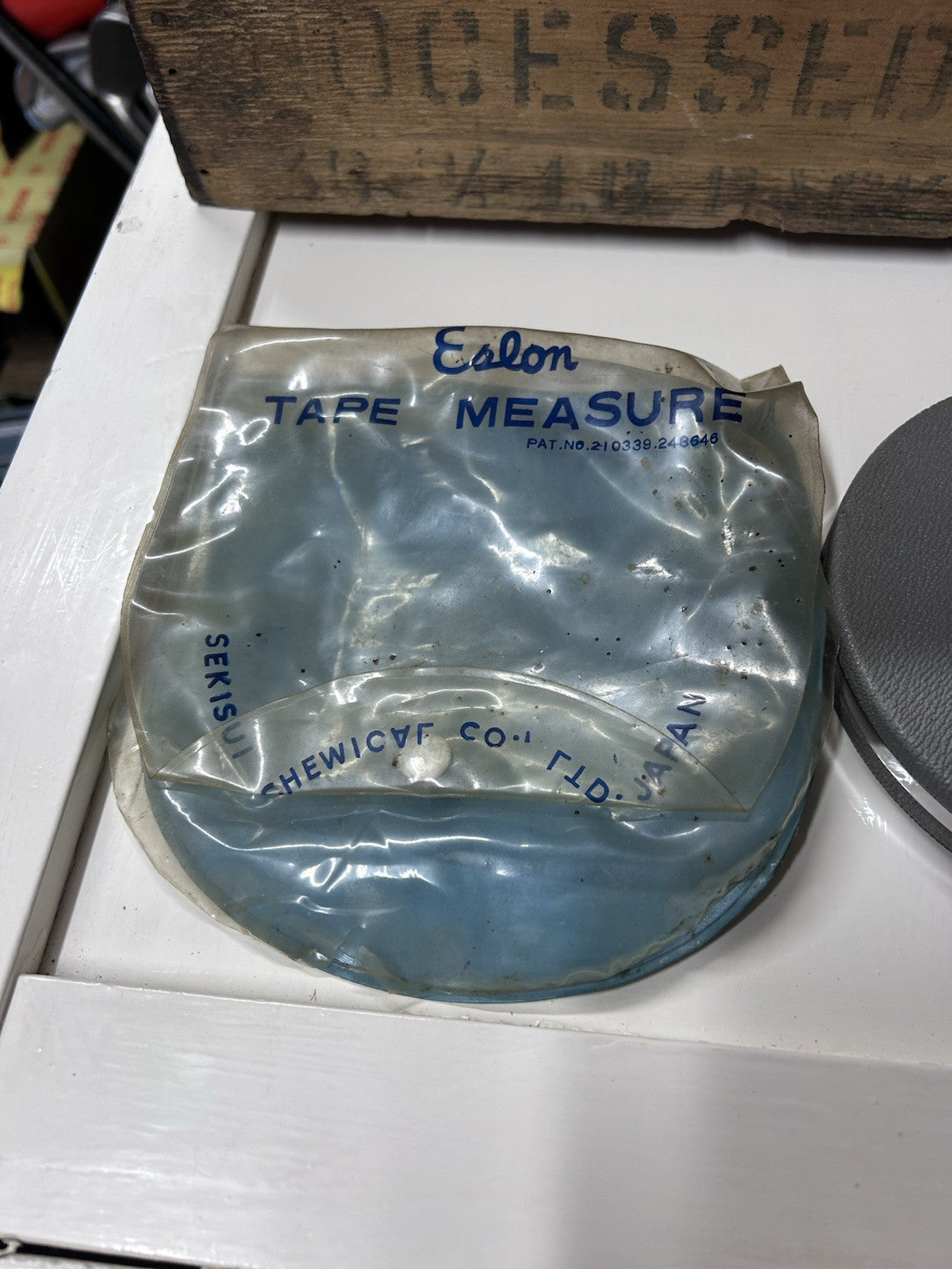 Vintage Eslon Tape Measure 20m Fibreglass Japan Sekisui Hewicaf Retro Tool
