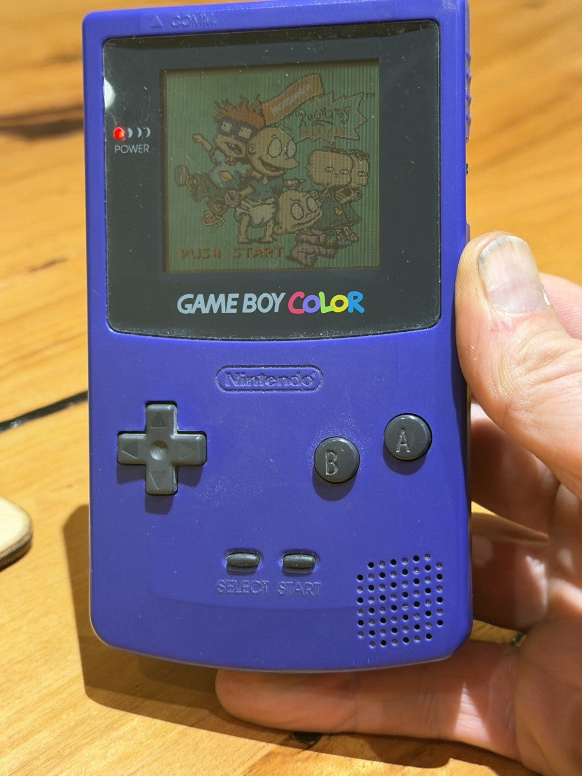 Nintendo Game Boy Color Grape Purple CGB-001 Handheld Console Tested Working