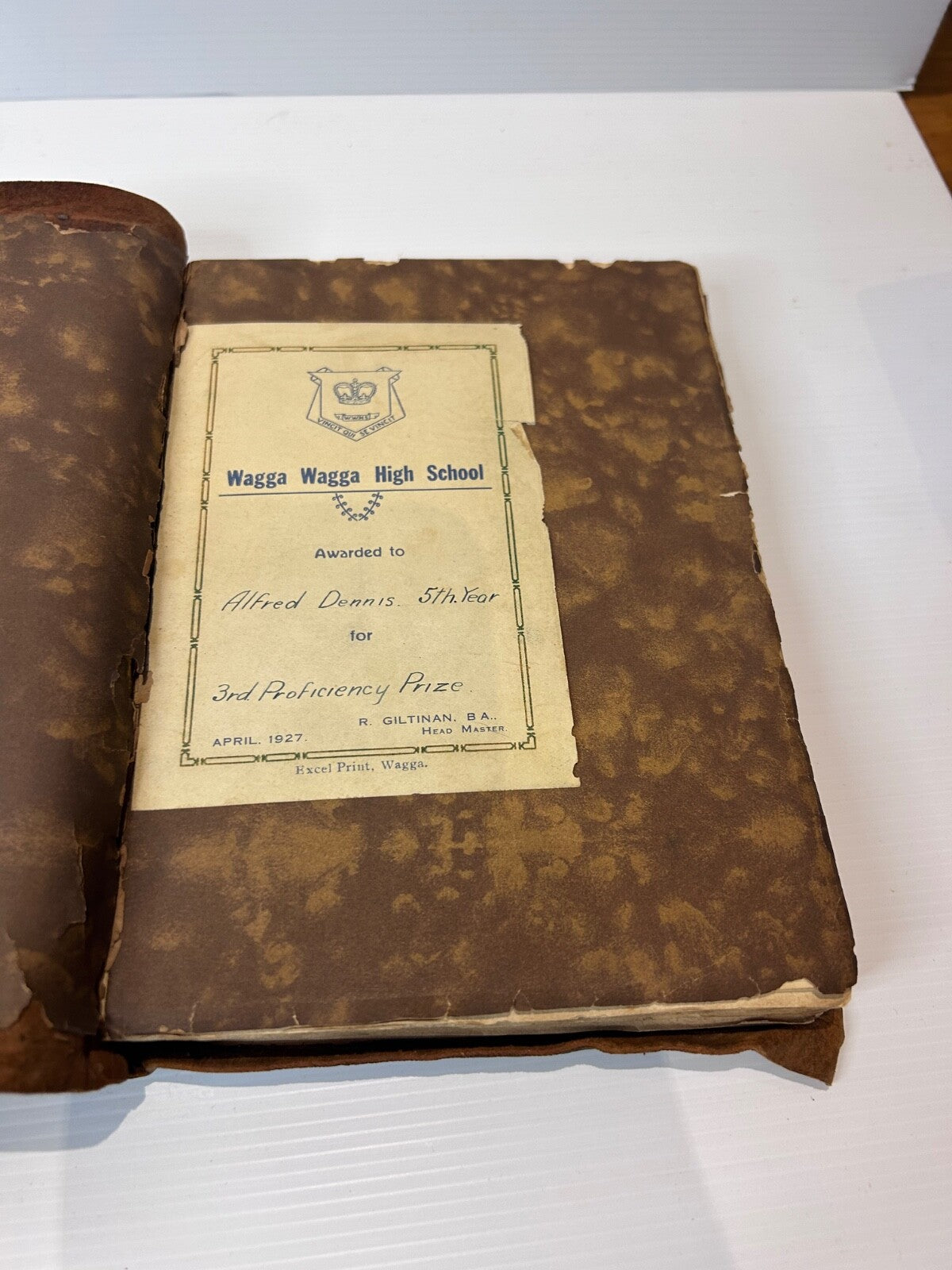 The Way of Poetry John Drinkwater HC c1920s Gift Prize Wagga School