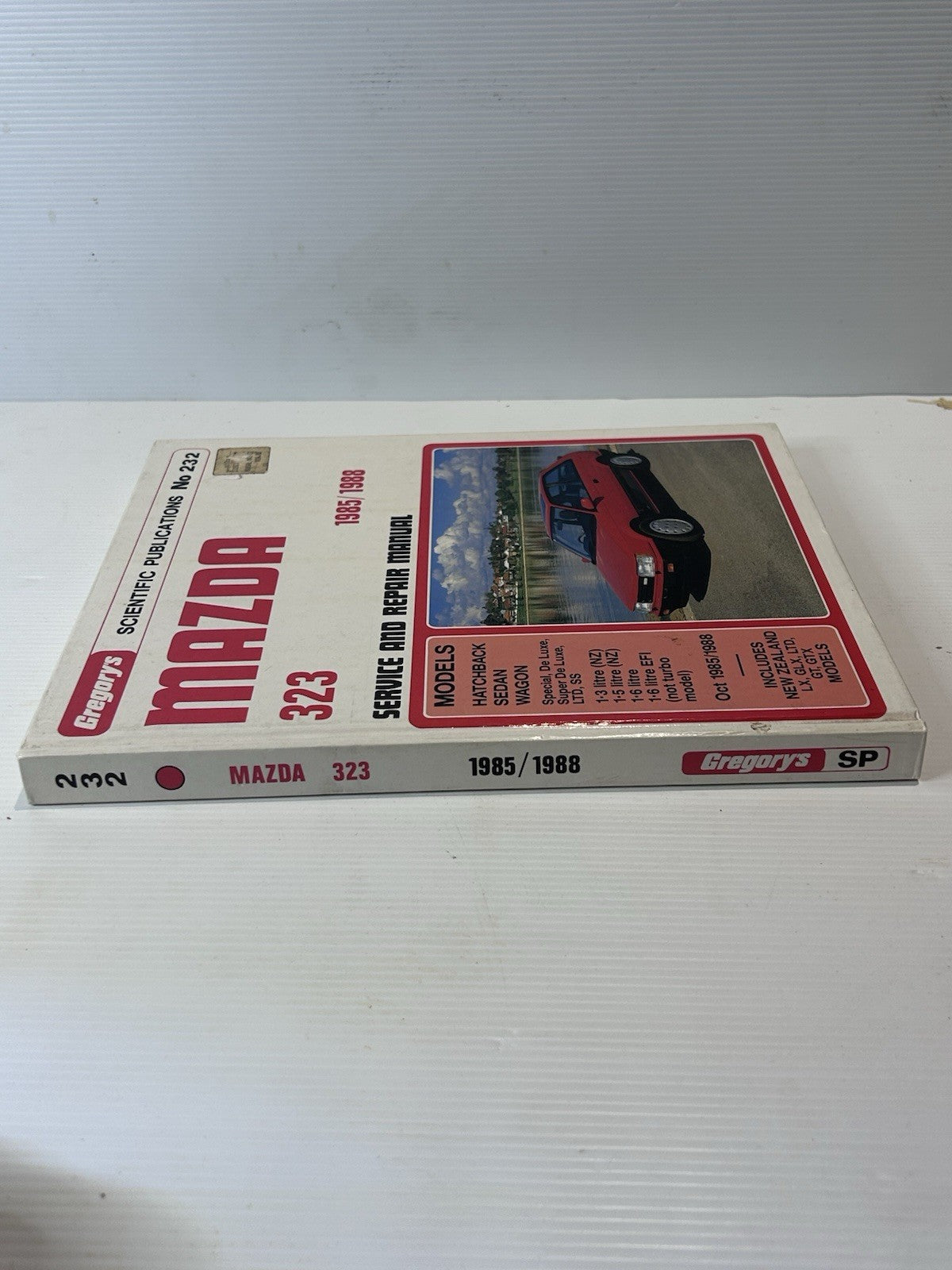 Mazda 323 1985–1988 Gregory’s Service & Repair Manual No 232 1st Ed 1988