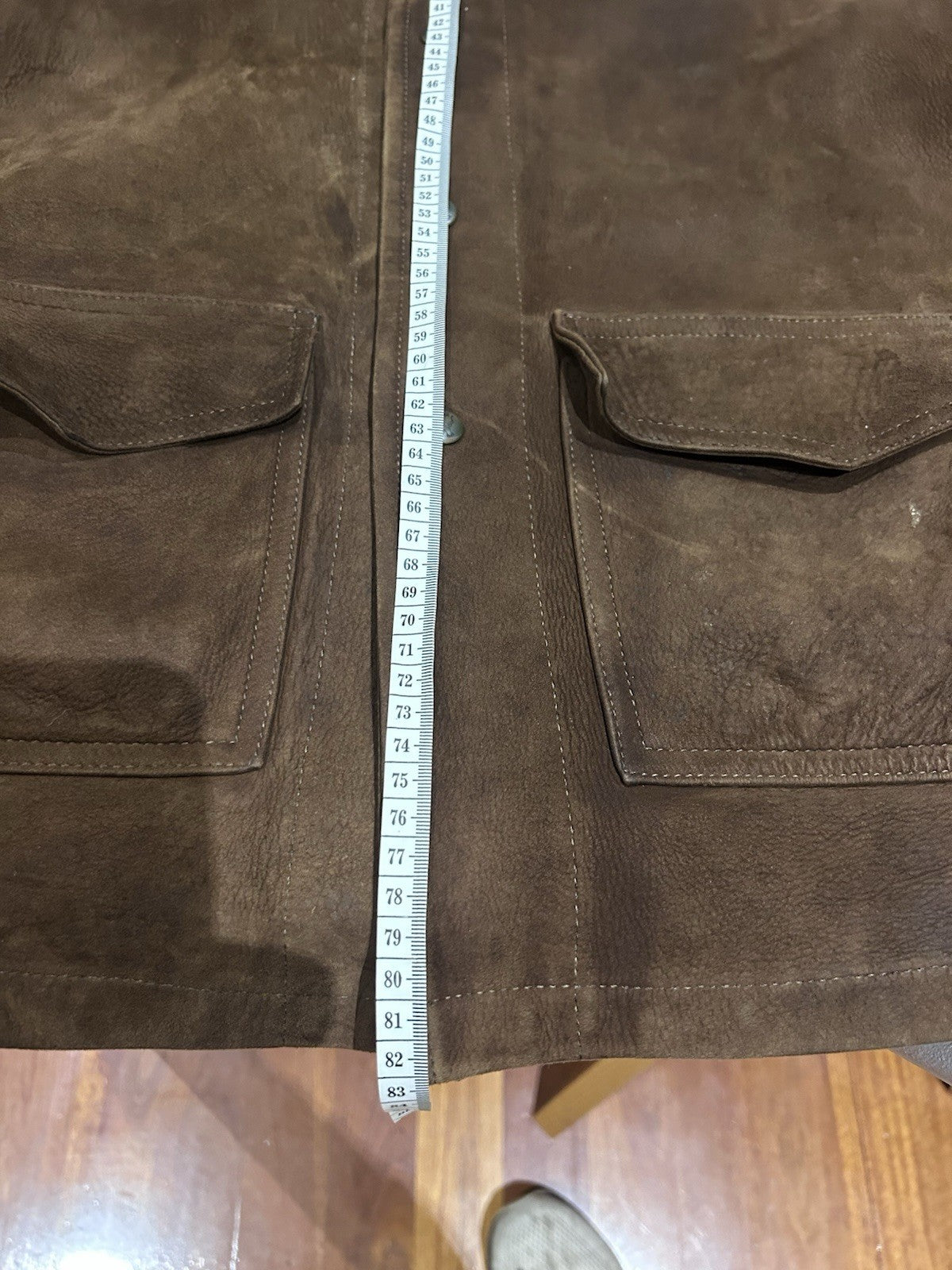 RM Williams Leather Drover Coat Size L Vintage 1980s Unlined Aussie Made