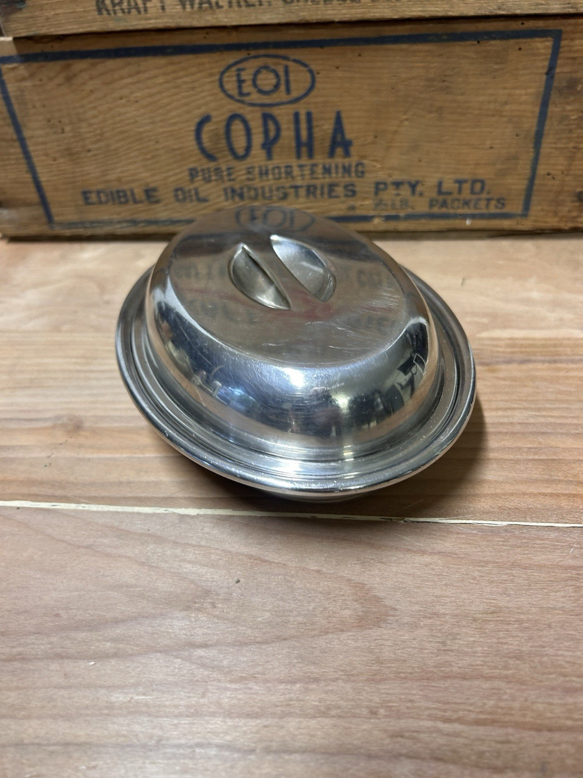 Stokes & Sons EPNS Lid 17cm Vintage Australian Hotelware c1935–1955