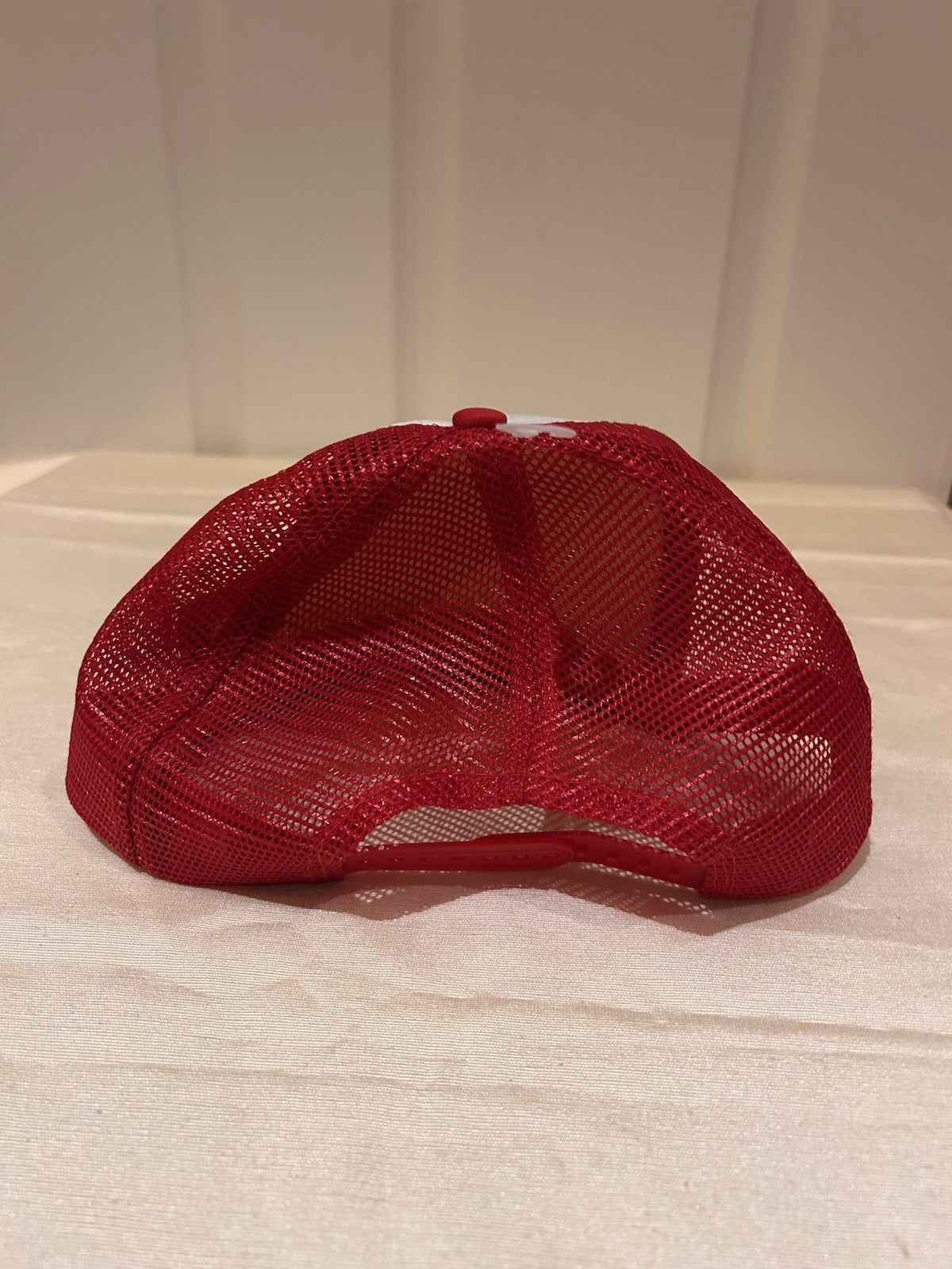 Vintage Ferrari Trucker Cap Red White Mesh Taiwan ROC Promo Snapback