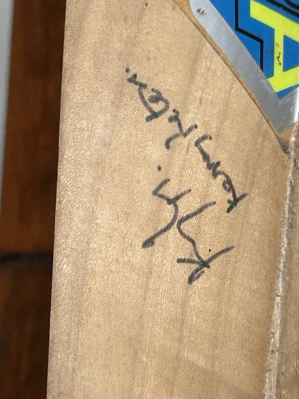 Signed Dean Jones Kookaburra Ignite Pro 600 Cricket Bat Kevin Peters Auto 