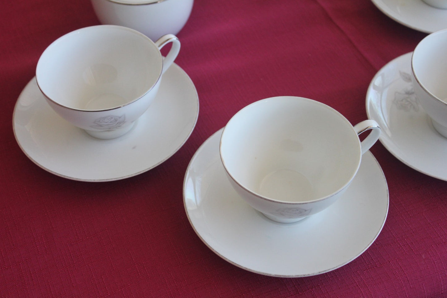Noritake Rosay Tea Set (10pc) Japanese Vintage Teapot, Cups, & More