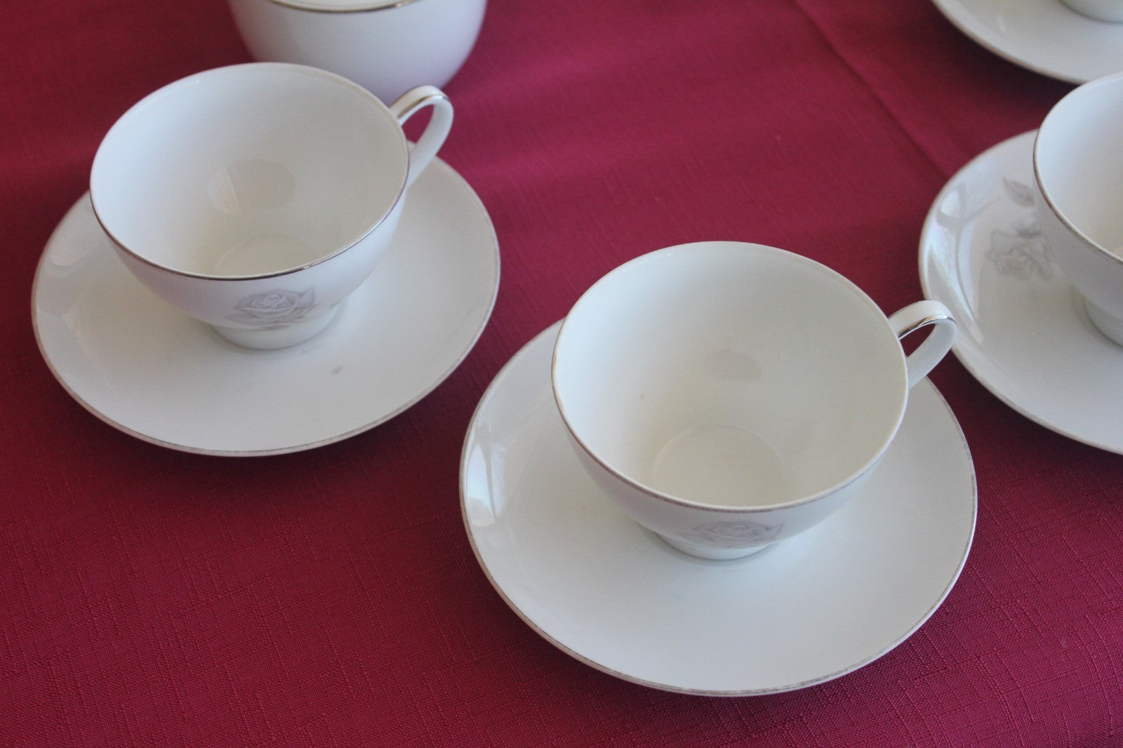 Noritake Rosay Tea Set (10pc) Japanese Vintage Teapot, Cups, & More