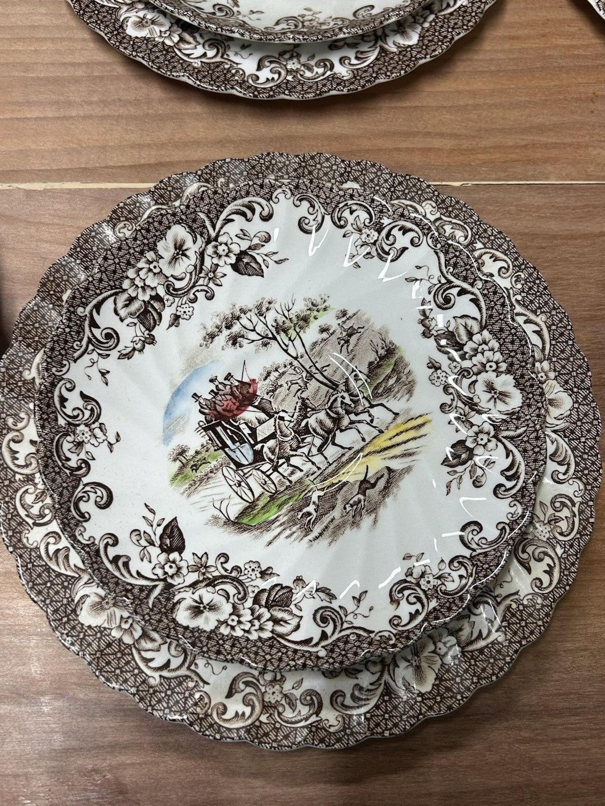 Johnson Bros Coaching Scenes Set of 16 – Gate Keeper & Hunting Country 