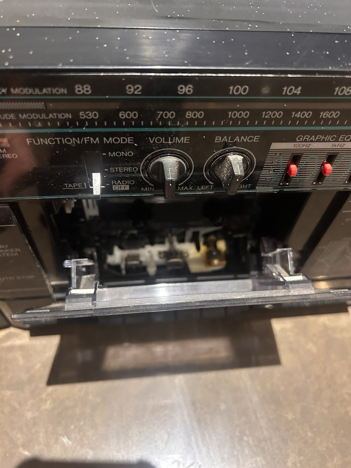 Vintage Toshiba RT-7016 Boombox Radio Cassette Restoration Project 80s