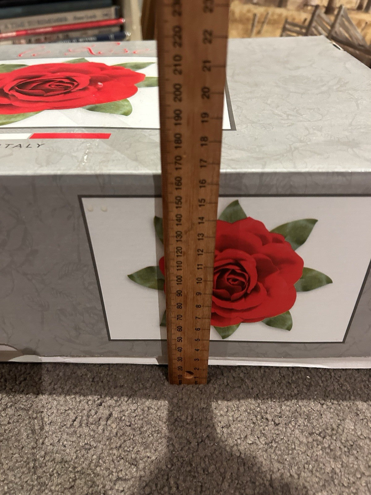 Le Rose Handmade Italian Crystal Dessert Set 7pc Macedonia Trix Boxed 