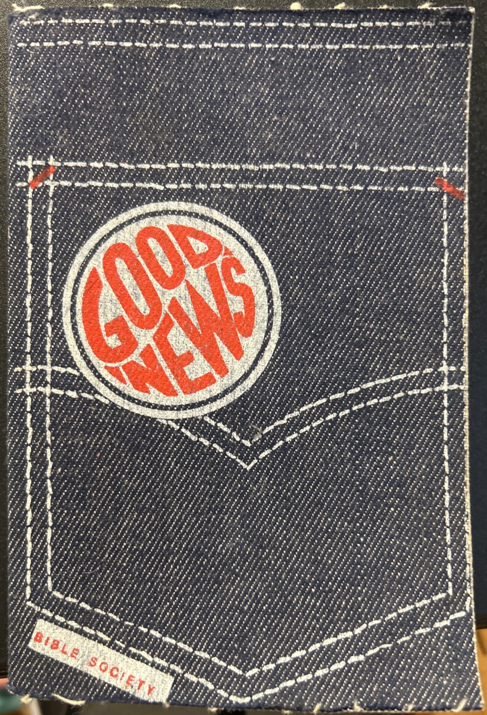 Good News for Modern Man Denim Bible Society Edition 1970s, Pocket New Testament