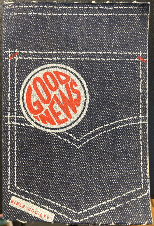 Good News for Modern Man Denim Bible Society Edition 1970s, Pocket New Testament