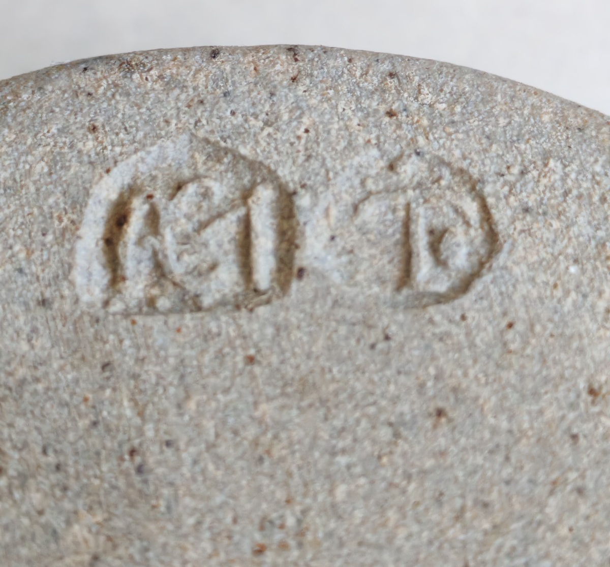 Vintage Studio Pottery Stoneware Bowl – Green Ash Glaze