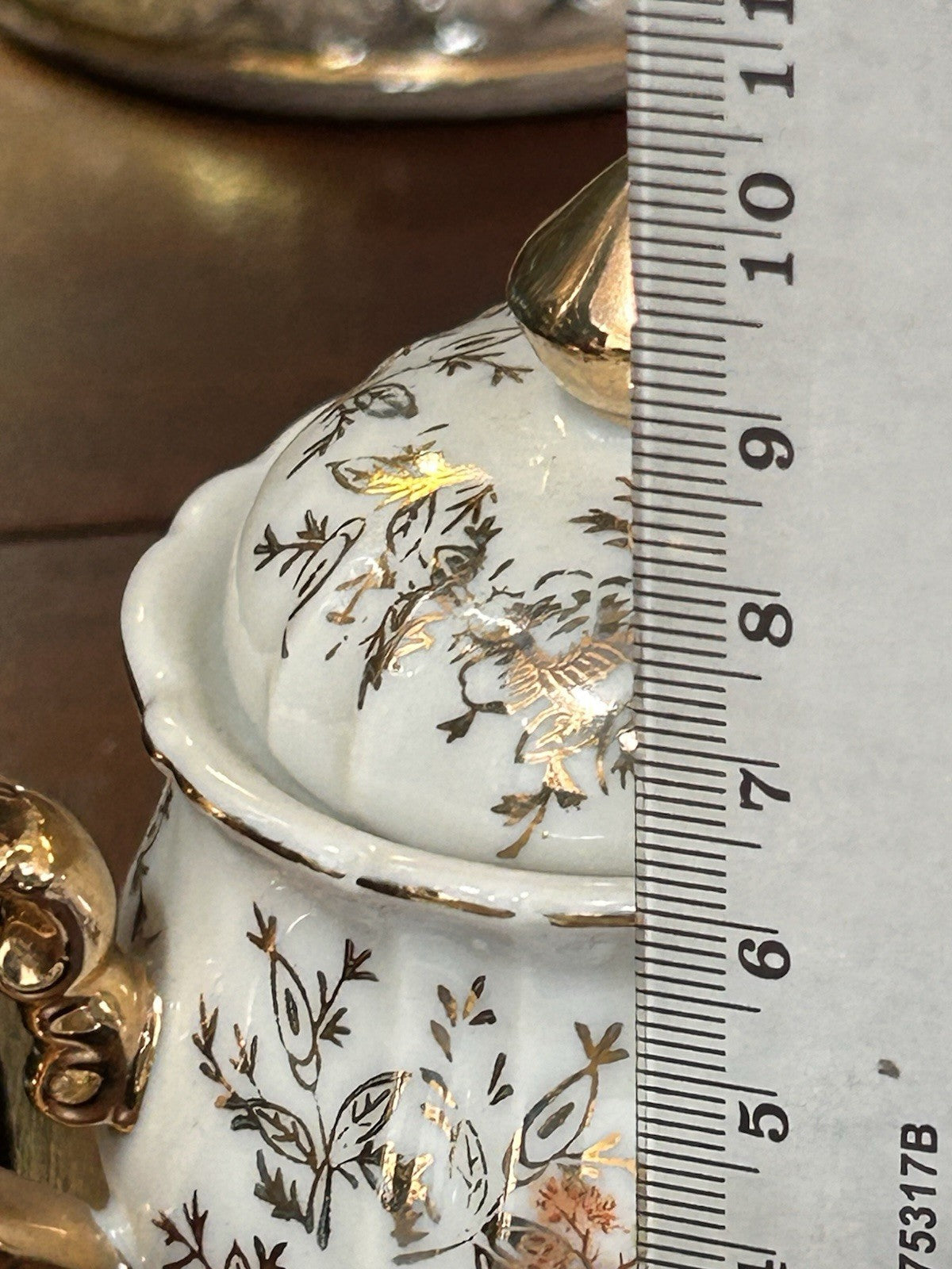 Merry AGC Rosy China Japan Vintage Tea Set 7 Cups Saucers Teapot Sugar