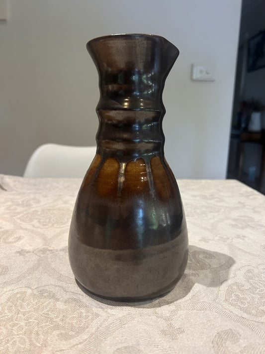 Charles Wilton Signed Studio Pottery Jug Carafe Warrandyte Potters Cottage