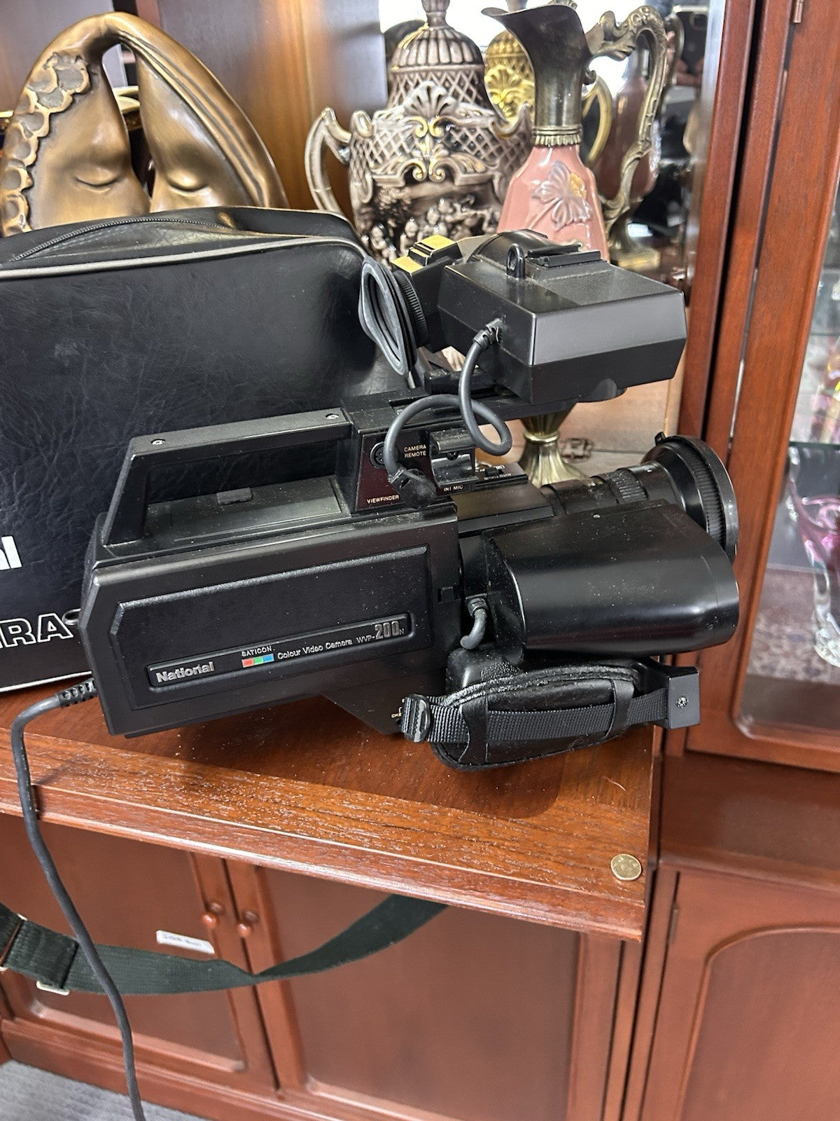 Vintage National Saticon VHS Video Camera WV-P200N + Original Bag