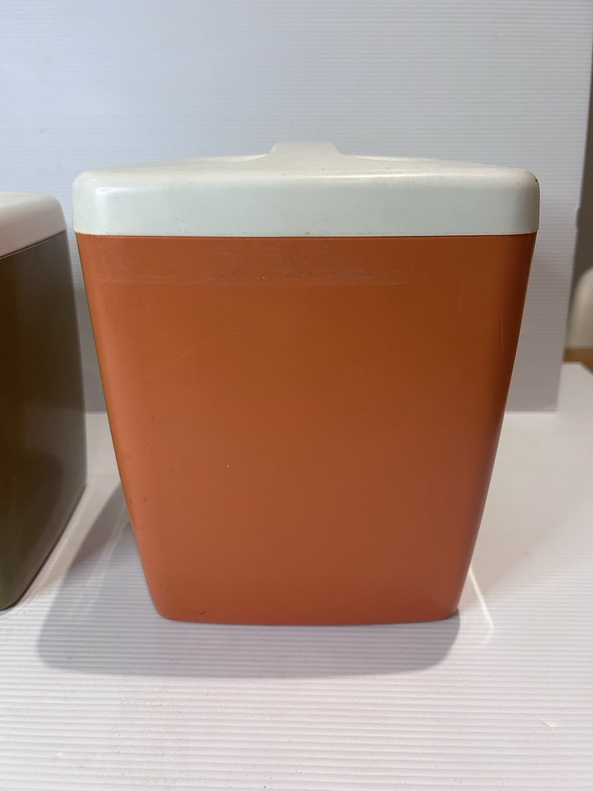 Vintage 1960s Nally Canister Set Tea Sugar Flour Retro Plastic Kitchenware
