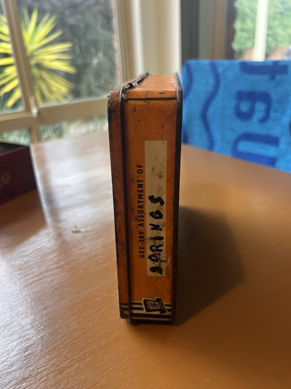 Vintage Gee-Jay Extension Springs Tin No.101 Australian Motor Products Case