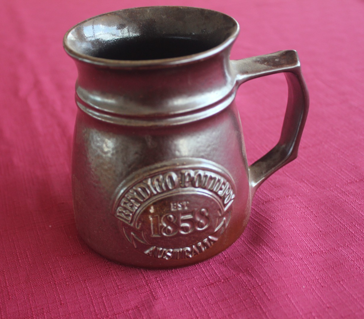 Vintage Bendigo Pottery Mug Tankard – Est. 1858 – Australian Stoneware