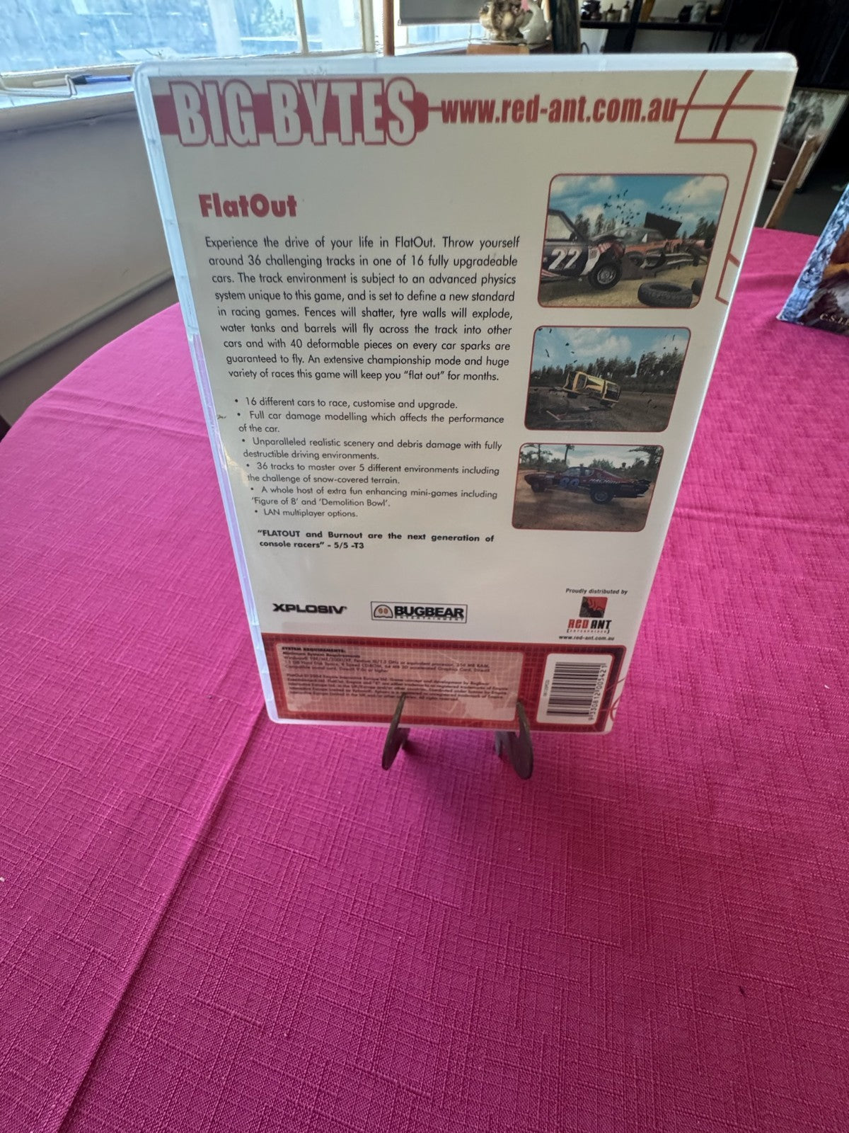 FlatOut PC CD-ROM Big Bytes – Complete 2 Disc Set w Case (PAL) | 2005