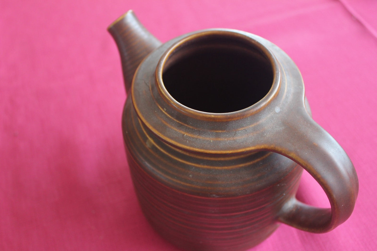 Vintage Arabia Finland Ruska Coffee Pot Jug – 1971 Scandinavian Stoneware