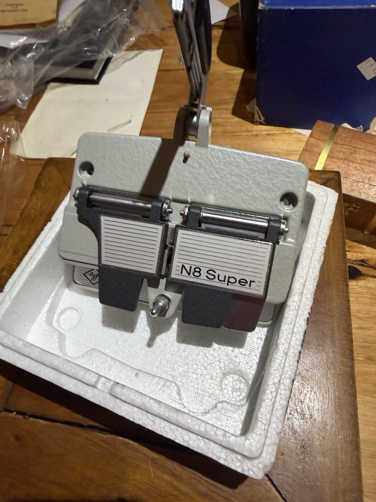 Agfa Klebepresse N8 Super Super 8 Film Splicer Boxed Germany Editing Tool