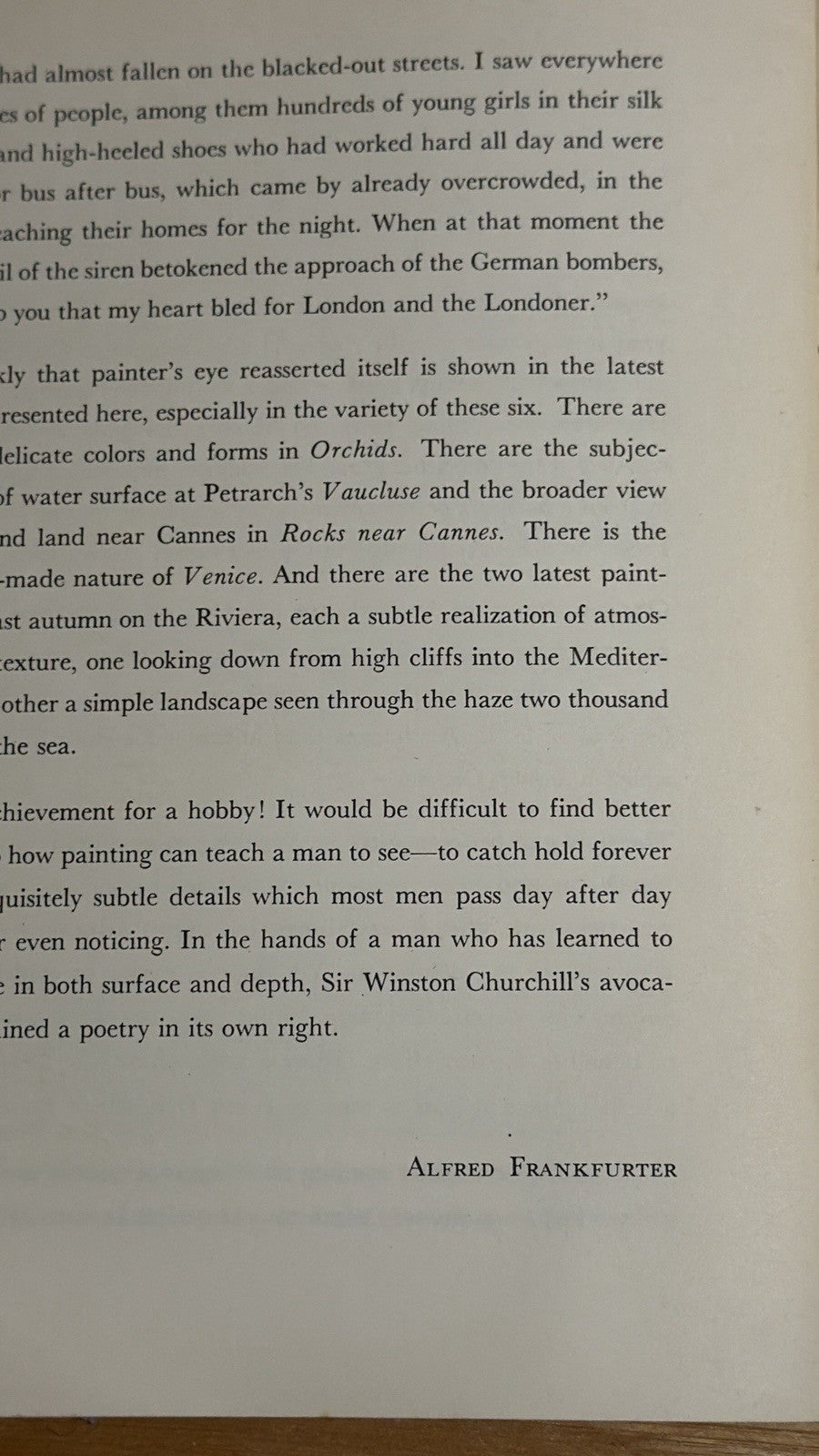 Winston Churchill The Painter 1958 Exhibition Catalogue Menzies Foreword HC