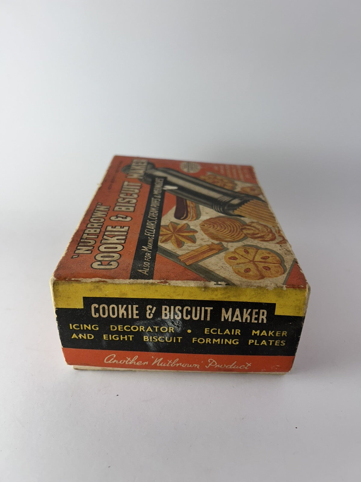 NUTBROWN Vintage Cookie & Biscuit Maker Original Box English Origin Kitchenalia 