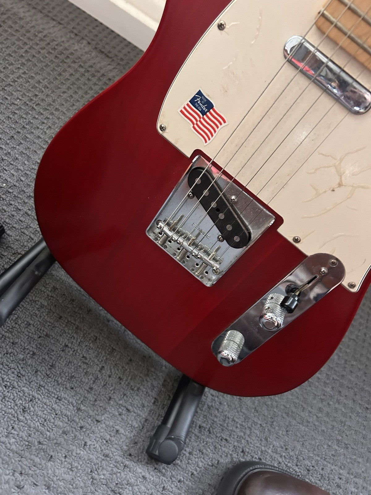 Fender American Series Telecaster USA – Early 2000s – Red – Gig Bag