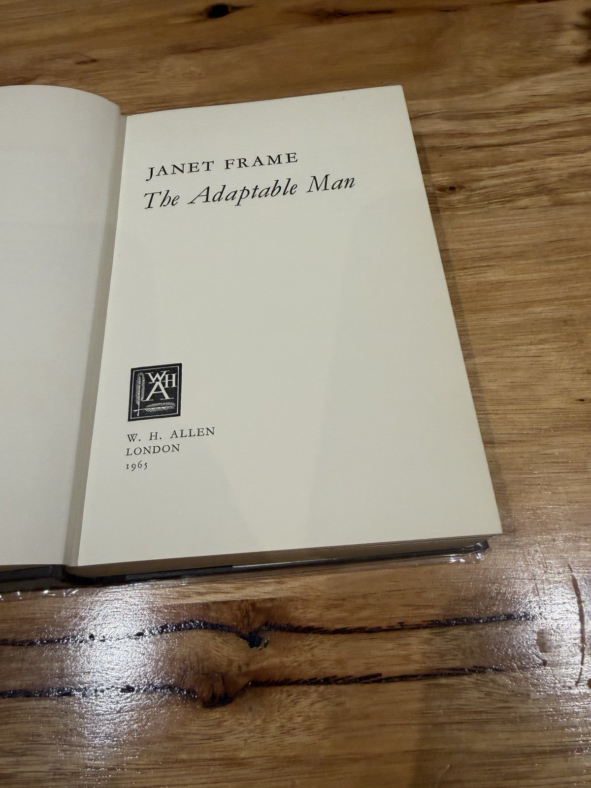 Janet Frame The Adaptable Man 1965 1st UK Edition W.H. Allen HC DJ NZ Literature