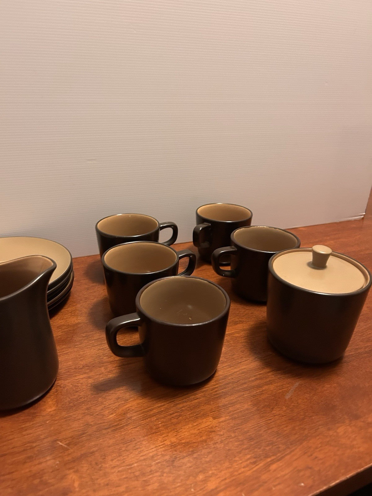 Mikasa Terra Stone Bronze Green J4001 Japan Coffee Set 5 Cups
