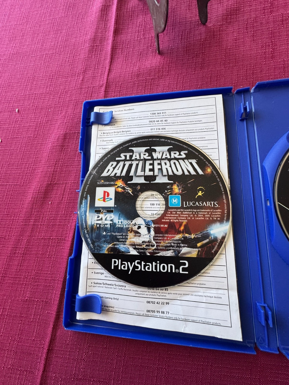 Star Wars The Force Unleashed + Battlefront II – PlayStation 2 PS2 PAL Bundle