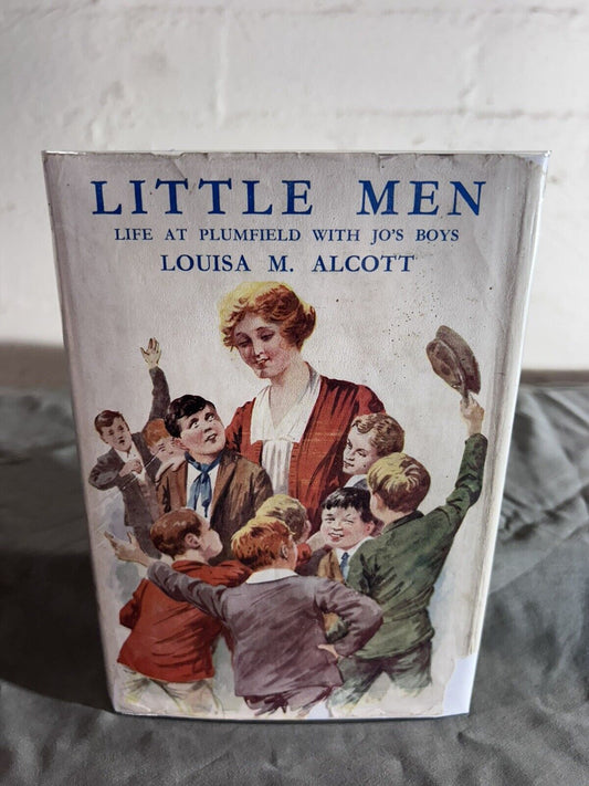 Little Men by Louisa M Alcott 1930s edition with Dust Jacket & Photos RARE
